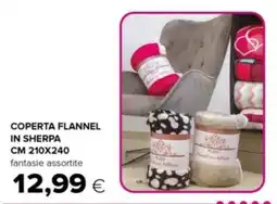 Oasi Coperta flannel IN SHERPA offerta