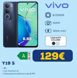 Euronics vivo Y19 S offerta