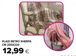 Oasi Plaid retro sherpa cm 200x220 offerta