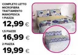 Oasi Completo letto microfibra trattamento manopesca offerta
