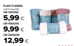 Oasi Plaid flannel offerta