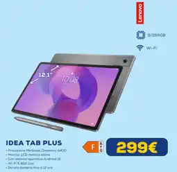 Euronics Lenovo idea tab plus offerta