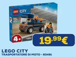 Euronics Lego city trasportatore di moto-60491 offerta