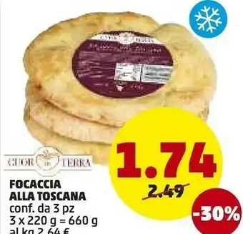 PENNY Focaccia alla toscana offerta