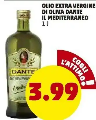 PENNY Olio extra vergine di oliva il mediterraneo offerta