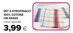 Oasi Set 6 strofinacci 100% cotone cm 45x65 offerta