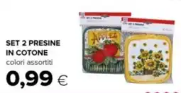 Oasi Set 2 presine in cotone offerta