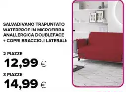 Oasi Salvadivano trapuntato waterprof in microfibra anallergica doubleface + copri braccioli laterali 2 piazze offerta