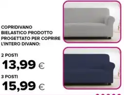 Oasi Copridivano bielastico prodotto progettato per coprire l'intero divano 2 posti offerta