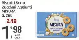 Supermercati Dok Biscotti Senza Zuccheri Aggiunti MISURA offerta