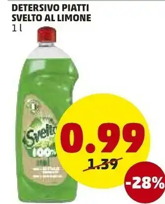 PENNY 8717163934159 detersivo per piatti gel 1000 ml offerta