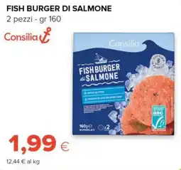 Tigre Consilia fish burger di salmone offerta