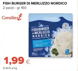Tigre Consilia fish burger di merluzzo nordico offerta