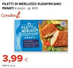 Tigre Consilia filetti di merluzzo sudafricano panati offerta
