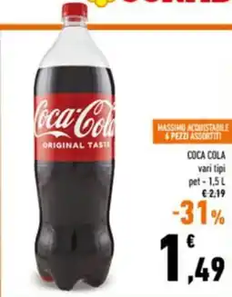 Conad COCA COLA pet offerta