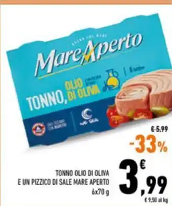 Tonno olio di oliva e un pizzico di sale MARE APERTO