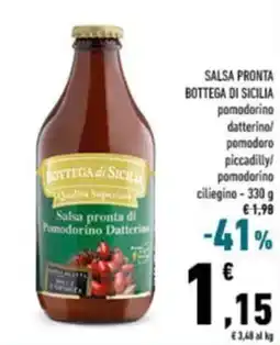 Conad Salsa pronta bottega di sicilia offerta