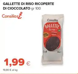 Tigre Consilia gallette di riso ricoperte di cioccolato offerta