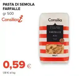 Tigre Consilia pasta di semola farfalle offerta
