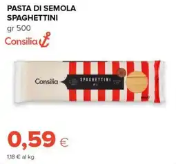 Tigre Consilia pasta di semola spaghettini offerta