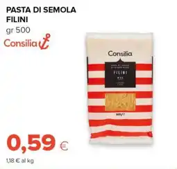 Tigre Consilia pasta di semola filini offerta
