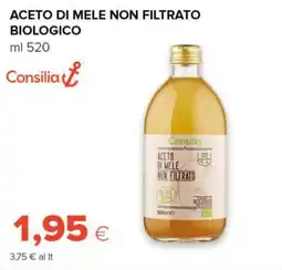 Tigre Consilia aceto di mele non filtrato biologico offerta