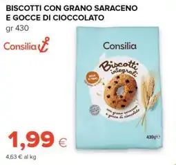 Tigre Consilia biscotti con grano saraceno e gocce di cioccolato offerta