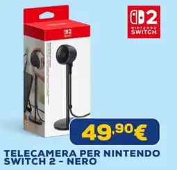 Euronics Telecamera per nintendo switch 2 - nero offerta