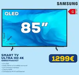 Euronics SAMSUNG SMART TV ULTRA HD 4K QE85Q7FAAUXZT offerta