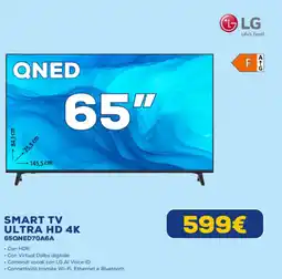 Euronics LG SMART TV ULTRA HD 4K 65QNED70A6A offerta