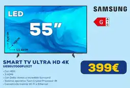 Euronics SAMSUNG SMART TV ULTRA HD 4K UE55U7000FUXZT offerta