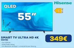 Euronics Hisense SMART TV ULTRA HD 4K 55E79Q offerta