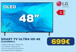 Euronics LG SMART TV ULTRA HD 4K OLED48B56LA offerta