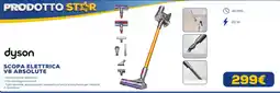 Euronics Dyson scopa elettrica V8 absolute offerta