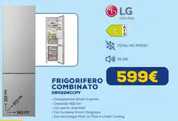 Euronics LG FRIGORIFERO COMBINATO GBV22NCCPY offerta