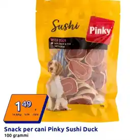 Action Snack per cani Pinky Sushi Duck offerta