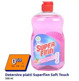 Action Detersivo piatti Superfinn Soft Touch offerta