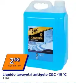 Action Liquido lavavetri antigelo C&C -10 °C offerta