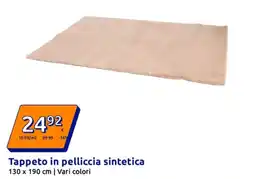 Action Tappeto in pelliccia sintetica offerta