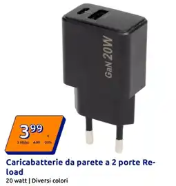 Action Caricabatterie da parete a 2 porte Re- load offerta