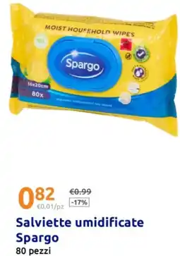 Action Salviette umidificate Spargo offerta