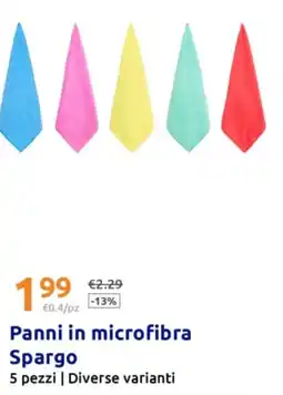 Action Panni in microfibra Spargo offerta