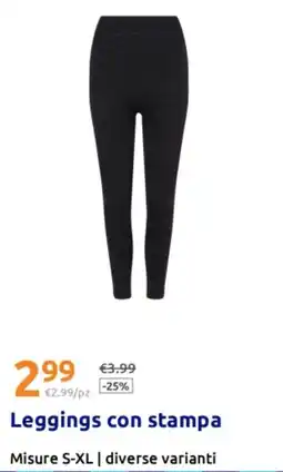 Action Leggings con stampa offerta