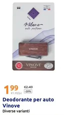 Action Deodorante per auto Vinove offerta