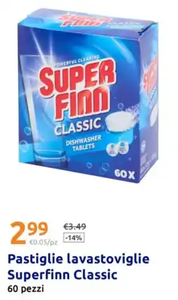 Action Pastiglie lavastoviglie Superfinn Classic offerta