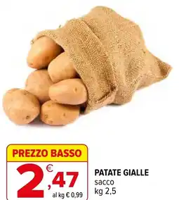 Iperal Patate gialle sacco offerta