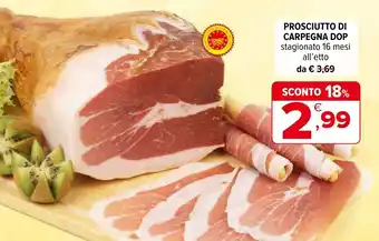 Iperal Prosciutto di carpegna dop offerta