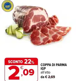 Iperal Coppa di parma igp offerta