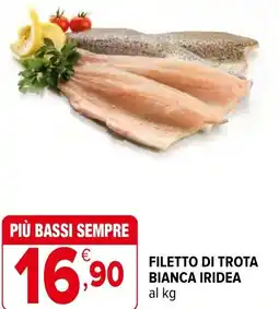 Iperal Filetto di trota bianca iridea offerta
