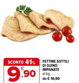 Iperal Fettine sottili di suino impanate offerta
